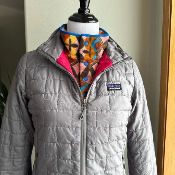 Patagonia Nano Puff Jacket Small Nickel Gray Windproof Water Resistant S - Picture 6 of 16